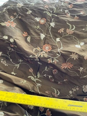 Designer High Quality 100% Silk Shantung fabrics Embroidered!!! - Image 1 of 4