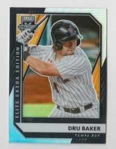 Dru Baker 2021 PANINI ELITE EXTRA EDITION OPTIC HOLO PRIZM ROOKIE #130 RAYS - Picture 1 of 1