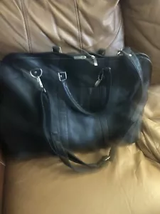David King Boston Leather Travel Bag - Picture 1 of 4