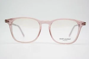 Glasses Saint Laurent SL 147 Pink Transparent Oval Frames Eyeglasses New - Picture 1 of 6