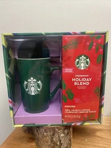 NUEVO Juego de regalo Starbucks tapa taza cerámica verde y mezcla navideña tierra vacaciones 2021 - Imagen 1 de 5