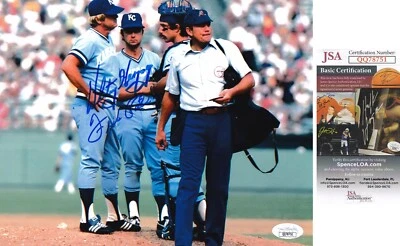 Whitey Herzog, Freddie Patek Royals COMBO SIGNED JSA COA 8x10 PHOTO AUTOGRAPHED - Image 1 of 3