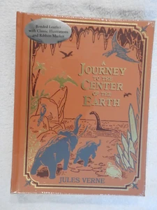 Jules Verne "A Journey To The Center Of the Earth" BRAND NEW Bonded Leather! - Picture 1 of 3