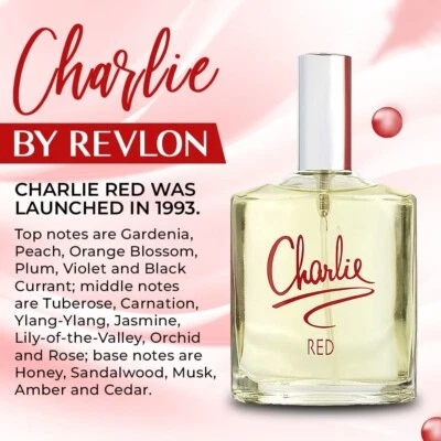 ( 2x100ml) Revlon Charlie Red Eau de Toilette Spray 100ml - Bild 1 von 4