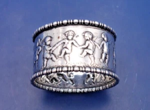 Vintage Serviettenring Sterlingsilber mit Amor Motiv #45 - Bild 1 von 4