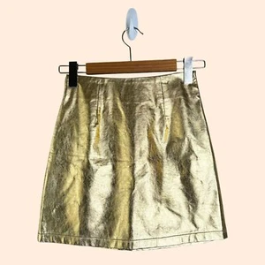 Superdown Maya Mini Skirt Gold - Picture 1 of 4