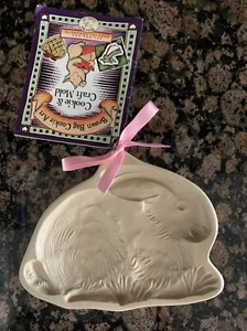 Braune Tüte Plätzchen Kunst sitzender Hase Hase Form 1983 Ostern Backen + Buch RAR - Bild 1 von 5