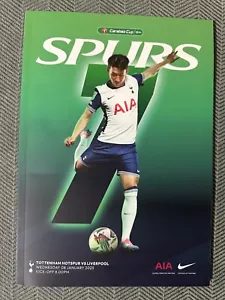TOTTENHAM HOTSPUR v LIVERPOOL CARABAO CUP SEMI FINAL PROGRAMME 1ST LEG 08/01/25 - Picture 1 of 1
