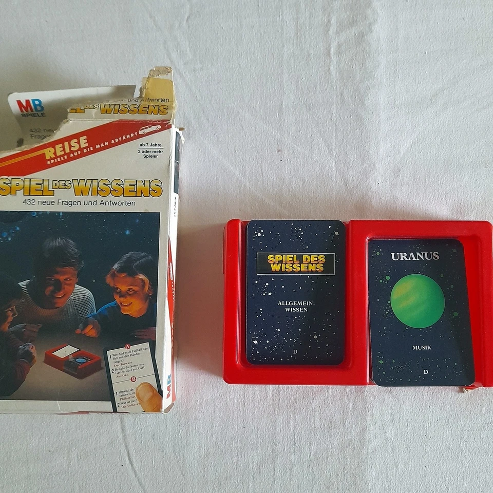 MB Spiele 1988 Spiel des Wissens 432 Fragen + Antworten Reiseedition - Bild 1 von 4