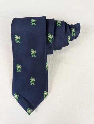 Gravata Leprechaun St. Patrick's Day Mr. Kelly's Vintage Azul Verde - Imagem 1 de 4
