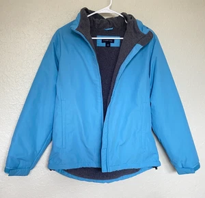 Lands End Thermachec wasserdichter Mantel Jacke Jugend S Taschen Fleece 6-8 - Bild 1 von 12