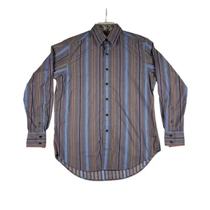 Robert Graham Flip Cuff Herren Hemd Größe Small gestreift grau blau lila - Bild 1 von 12