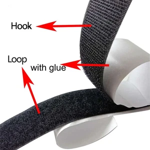 25Meters Strong Self Adhesive Hook and Loop Fastener Tape Nylon Sticker Adhesive - Picture 1 of 12
