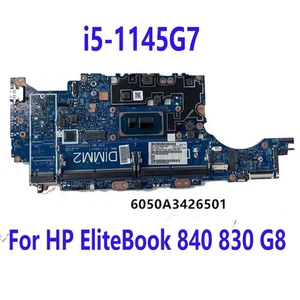 For HP EliteBook 840 830 G8 Laptop Motherboard i5-1145G7 6050A3426501 Tested OK  - Picture 1 of 3