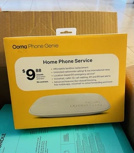 Ooma Phone Genie Home Phone Service OOMAPG 100-0474-100⚠️OTWÓRZ PUDEŁKO⚠️ - Zdjęcie 1 z 3
