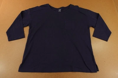 Camiseta Erika Mujer Talla XL Azul Marino Algodón Manga 3/4 Newport Rayas Nueva con Etiquetas Foto 1 de 4