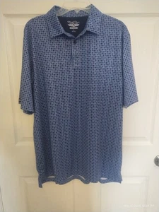 Camicia Dritta Down Performance Uomo L Tuta Carte Stampa All Over Polo  - Foto 1 di 3