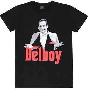 BNIP New Official Only Fools and Horses T-Shirt Large - Del Boy as The Godfather - Picture 1 of 5