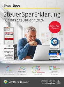SteuerSparErklärung plus (Steuerjahr 2024) (Code in a Box) Deutsch 2024 - Bild 1 von 1