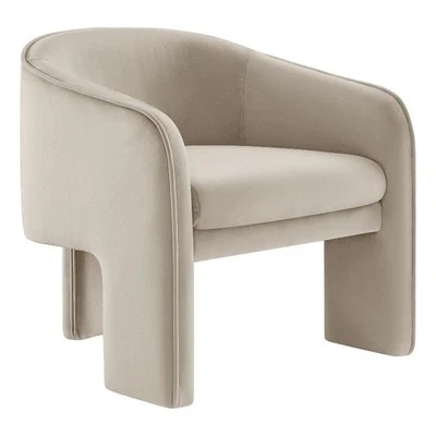 Greer Accent Armchair in Almond - Image 1 of 4