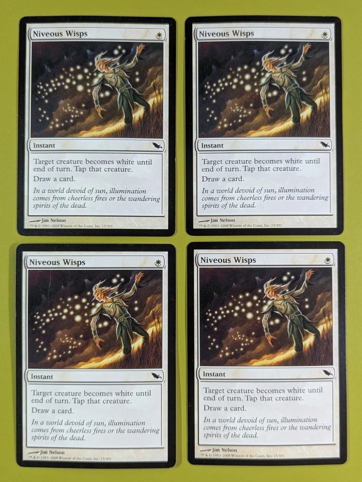 Niveous Wisps x4 Shadowmoor 4x Playset Magic the Gathering MTG - Image 1 of 1