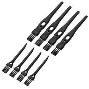 8 Pezzi 2 Misure Spazzola Pulizia Rasoio Strumenti Setole Nylon Nero - Foto 1 di 5
