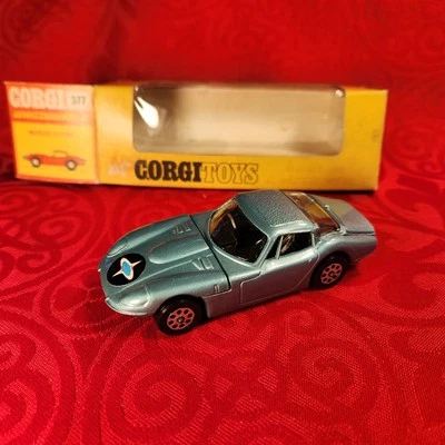 Corgi Toys 377 MARCOS 3 LITRE in Metallic Green. Whizzwheels 1971 Mint Boxed - Image 1 of 4