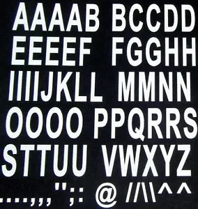 ferro su GRANDE 90mm bianco - LETTERE A-Z stampa il tuo tessuto materiale t-shirt - Foto 1 di 1
