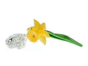 Daffodil Necklace Miniblings Flower Easter 80cm Chain Easter Bell - Picture 1 of 4