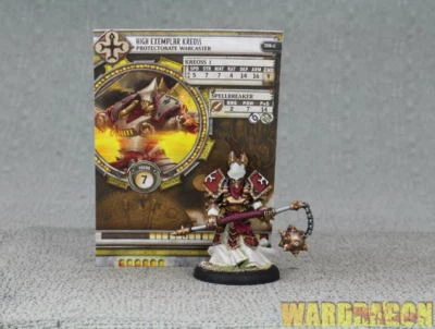 30mm Warmachine WDS painted The Protectorate of Menoth High Exemplar Kreoss c67 - Image 1 of 4