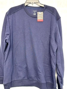Van Heusen Flex Sweater Mens XL Blue Classic Fit Stretch Comfort Long Sleeve - Picture 1 of 8
