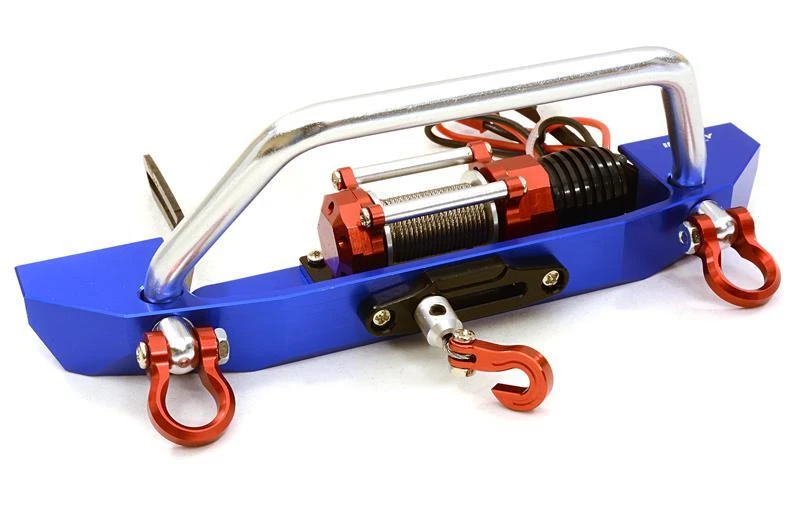 Realistic High Torque Winch w/ Scale Front Bumper for Axial 1/10 SCX10 II - Image 1 of 1