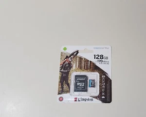 Kingston 128GB MicroSDXC Canvas Go Plus Memory Card - Picture 1 of 2