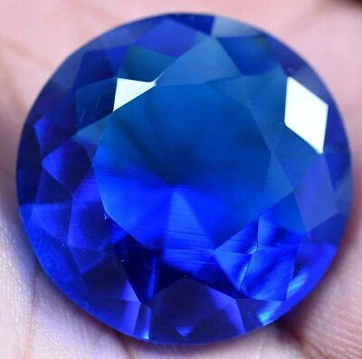 Lab Created 48.25 Ct Lustrous Blue Tanzanite GGL Certified Sparkling AAA+ Gem - Image 1 of 4