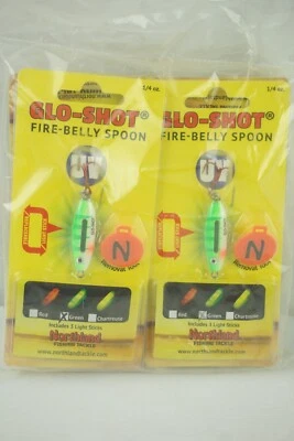 Cuchara Northland Fishing Glo Shot Fire Belly 1/8 OZ Super Glo Perch UV (Lote de 6) Foto 1 de 3