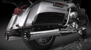 RC Components RCX 4.5 Chrome Slip On Mufflers Harley 2017 Torx Eclipse Tips - Picture 1 of 1