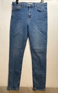 Topshop Jamie jeans donna 30 x 28 vita alta blu - Foto 1 di 11