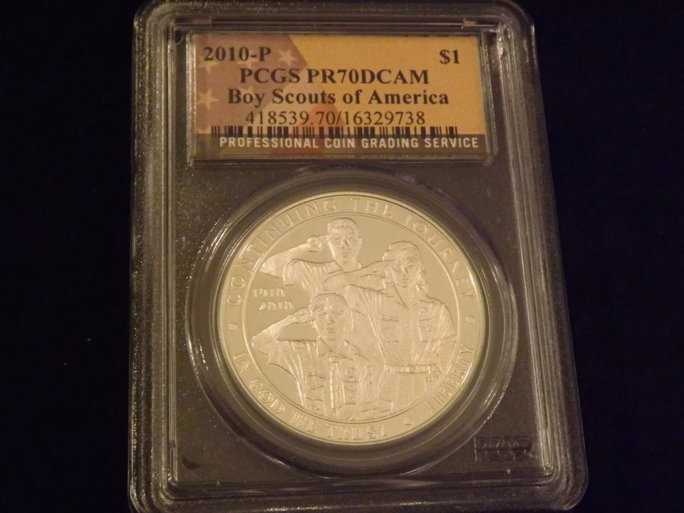 2010 P          Boy  Scouts  Of America   First Release        PCGS  PR 70 DCAM - Image 1 of 2