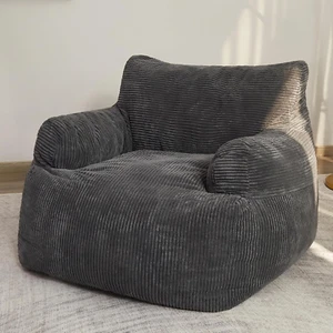 Large Bean Bag Chair Comfy Sofa for Bedroom Living Room Gaming Reading Dark Grey - Picture 1 of 12