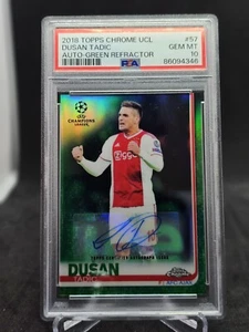 2018 Topps Chrome UCL Dusan Tadic Auto /99 PSA 10 - Picture 1 of 2