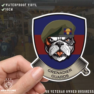 Grenadier Guards TRF British Bulldog Vinyl Aufkleber - 10 cm - Bild 1 von 4