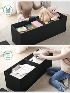 SONGMICSHOME 43 Inches Folding Storage Ottoman Bench Ottoman -Huge discounts - Picture 1 of 93