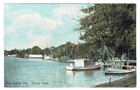 Eau Gallie Florida Elbow Creek Postcard Fishing Boats Unposted Divided Back
