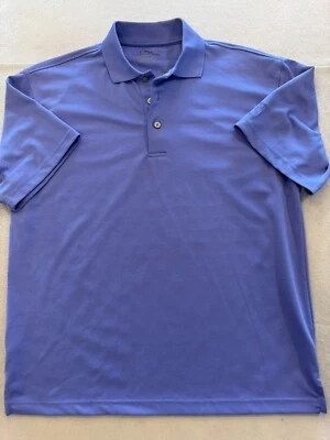 Camisa polo de golf PGA Tour para hombre grande púrpura ropa informal/activa cuello tejido Foto 1 de 4