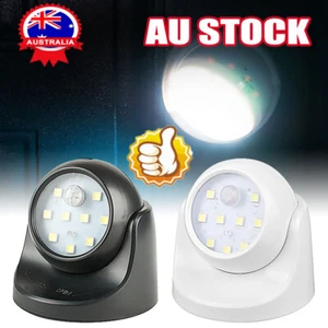 360° Battery Operated Indoor Outdoor Garden Motion Sensor Security LED Light NV - Picture 1 of 17