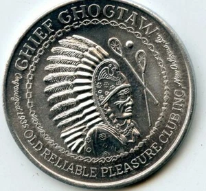 Mardi Gras Doubloon Krewe of Choctaw 1980 Aluminum - Picture 1 of 2