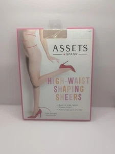 Assets Spanx Shaping Sheers Pantyhose Built-In Shaper Short Size 5 Champagne NEW - Picture 1 of 4