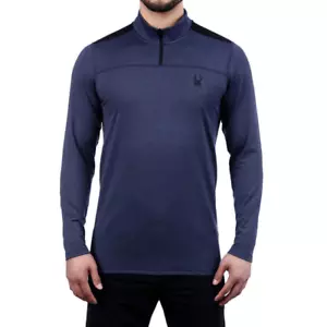 Maglione Uomo Spyder Active, Polveroso Blu Navy Heather, 1/4 Zip (Medio) CR/CL - Foto 1 di 6