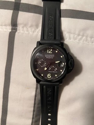 Reloj Regatta Luminor Panerai Negro Usado con fecha y reserva de marcha Foto 1 de 4