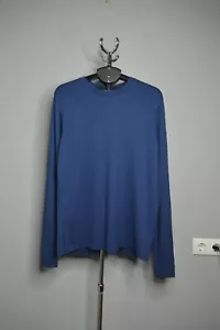 SmartWool Mens Blue Merino Wool Thermal Pullover Size L - Picture 1 of 10